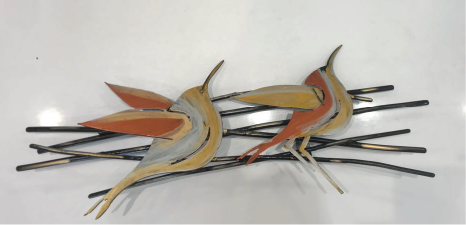 Pair of Birds – Handcrafted Metal Wall Art