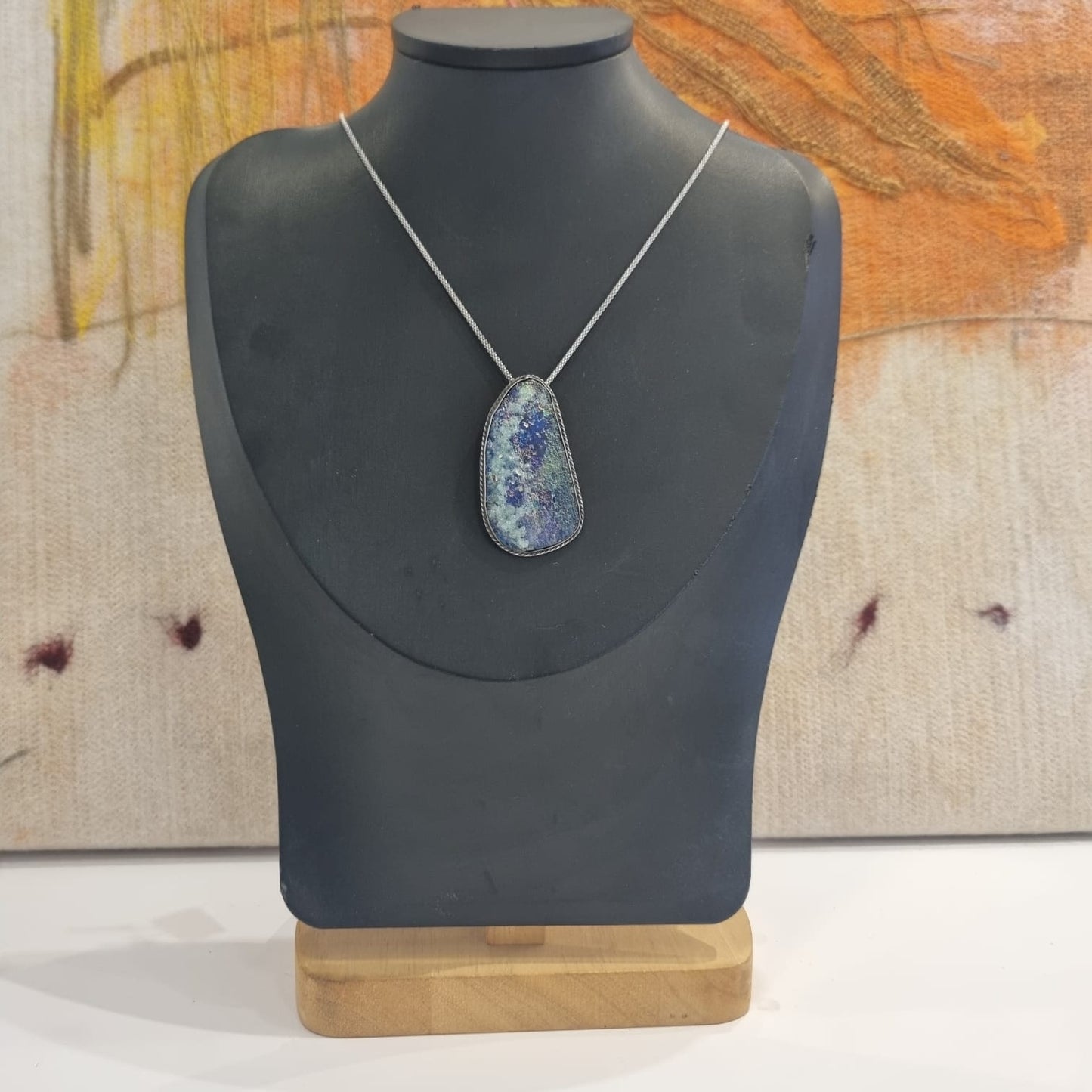 Roman Glass Tapered Pendant