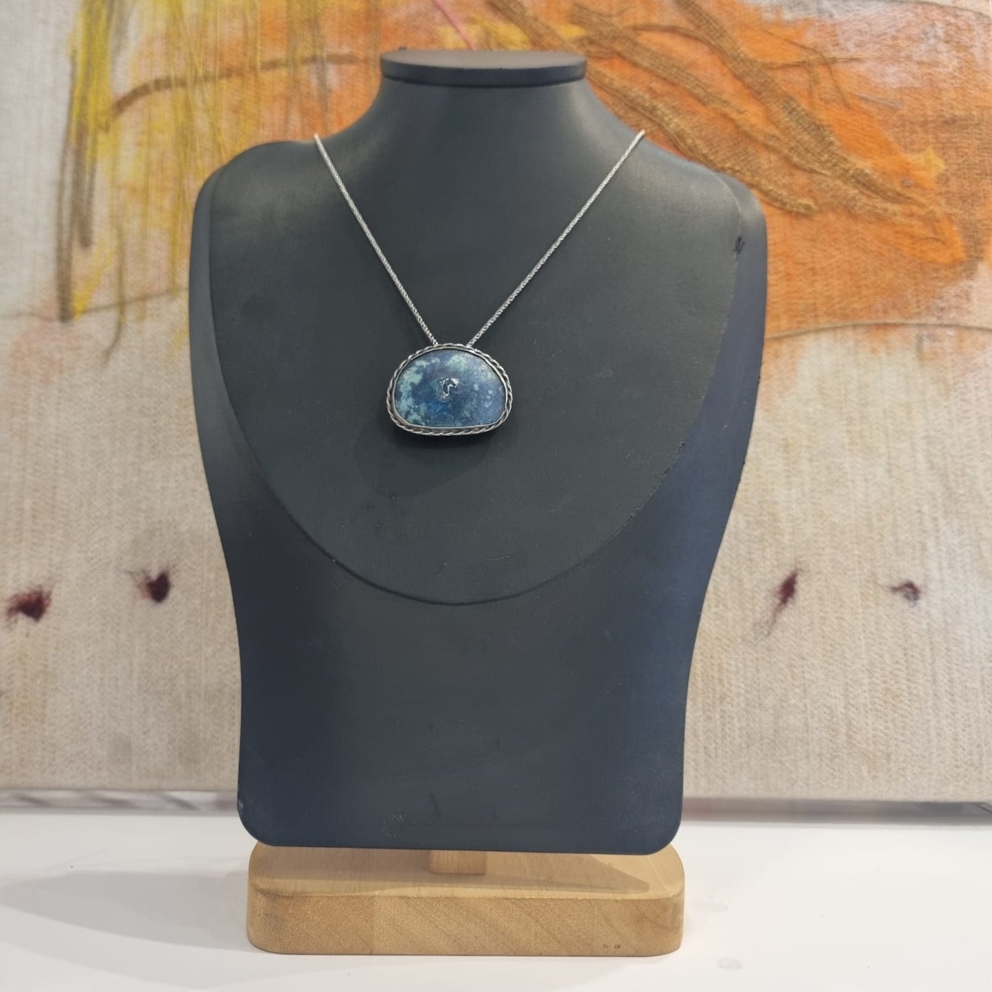 Roman Glass Oval Necklace