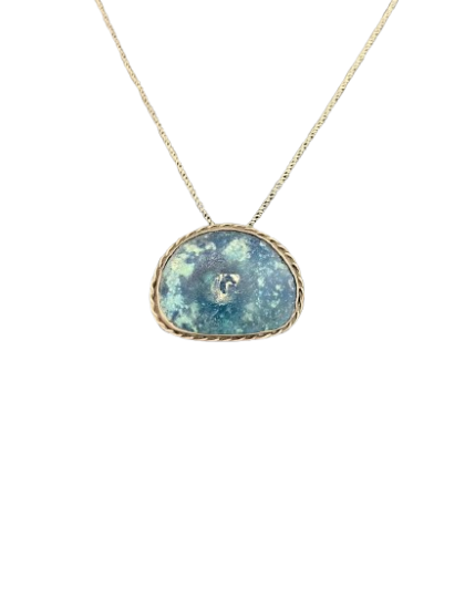 Roman Glass Oval Necklace