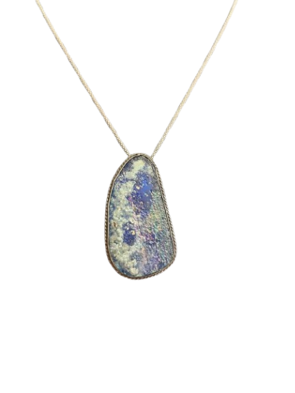 Roman Glass Tapered Pendant