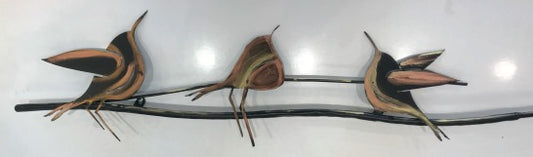 Birds on a Branch – Handcrafted Metal Wall Art