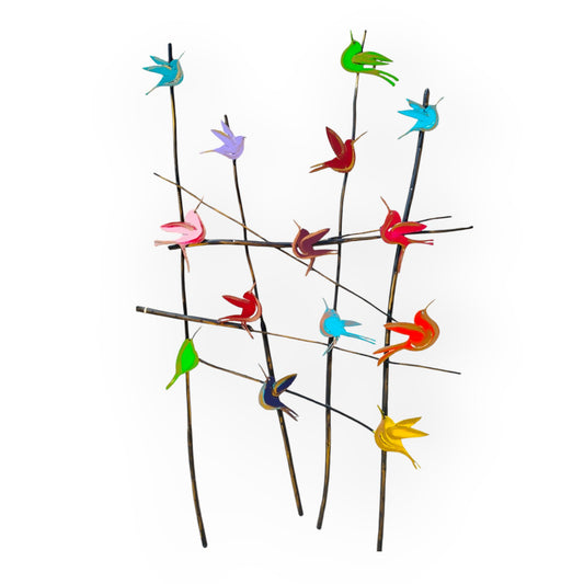 Metal Birds Wall Sculpture – Michal Shaked