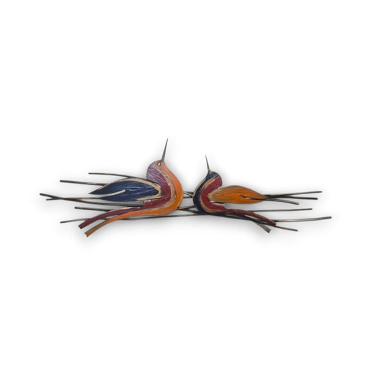 Twin Motion – Metal Birds Sculpture by Michal Shaked