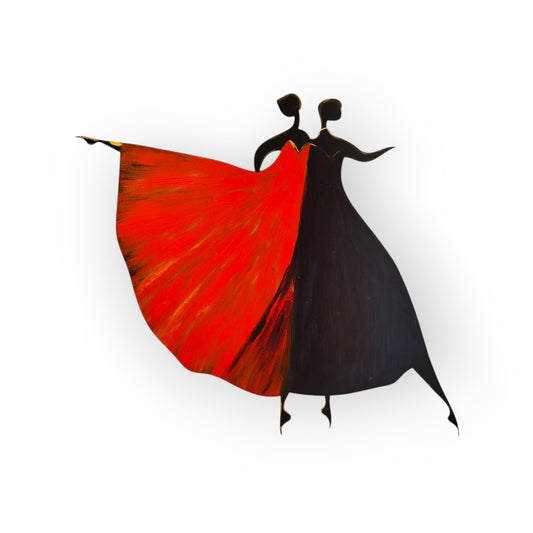 Flame Duet – Wall Sculpture by Michal Shaked