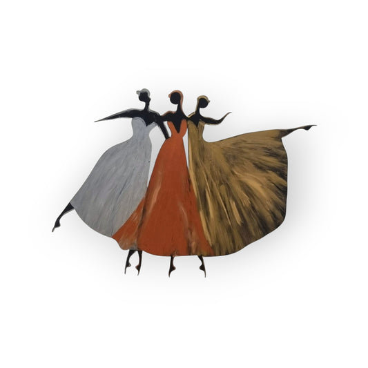 Sisters of the Stage – Wall Sculpture by Michal Shaked