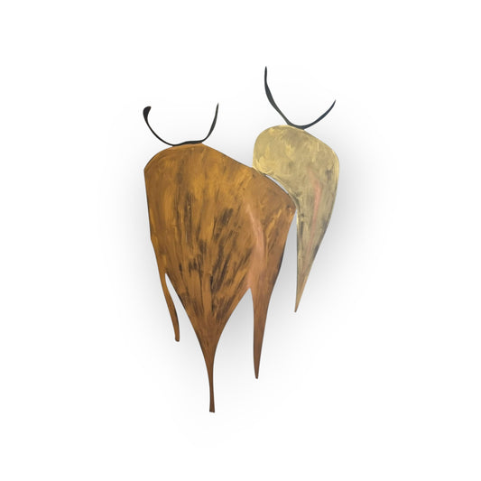 Earth Bulls – Wall Sculpture by Michal Shaked
