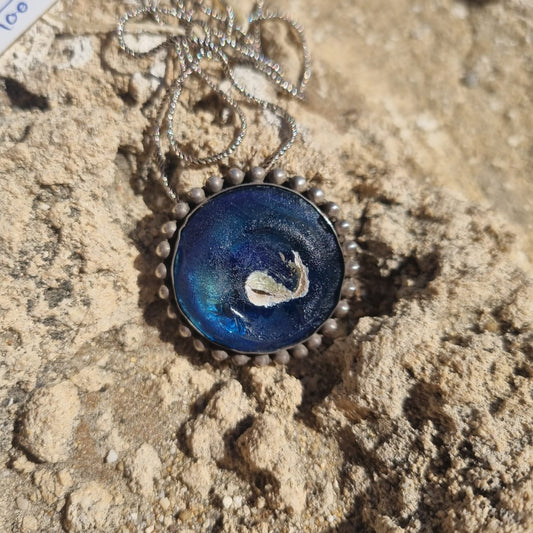 Roman Glass Circle Pendant