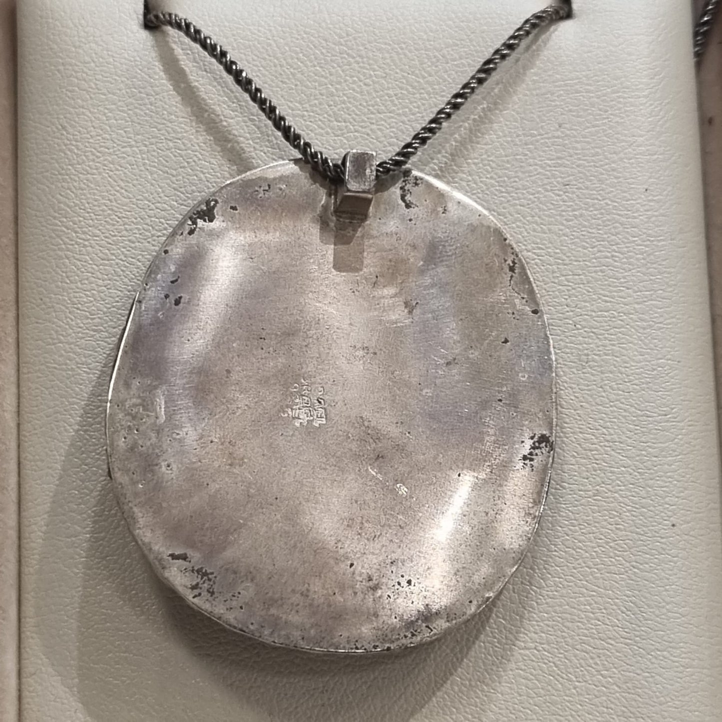 Roman Glass Pendant in Sterling Silver RG23