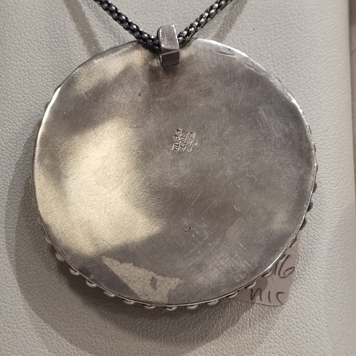 Roman Glass Pendant in Sterling Silver 925 - RG22