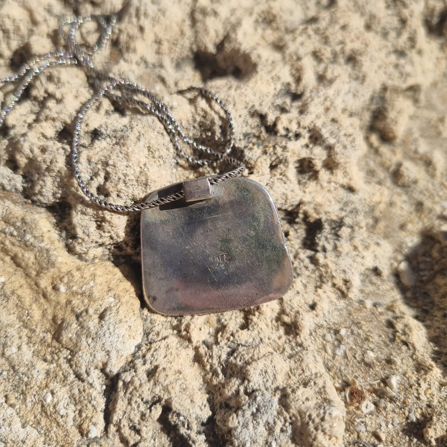 Deep Night Roman Glass Pendant