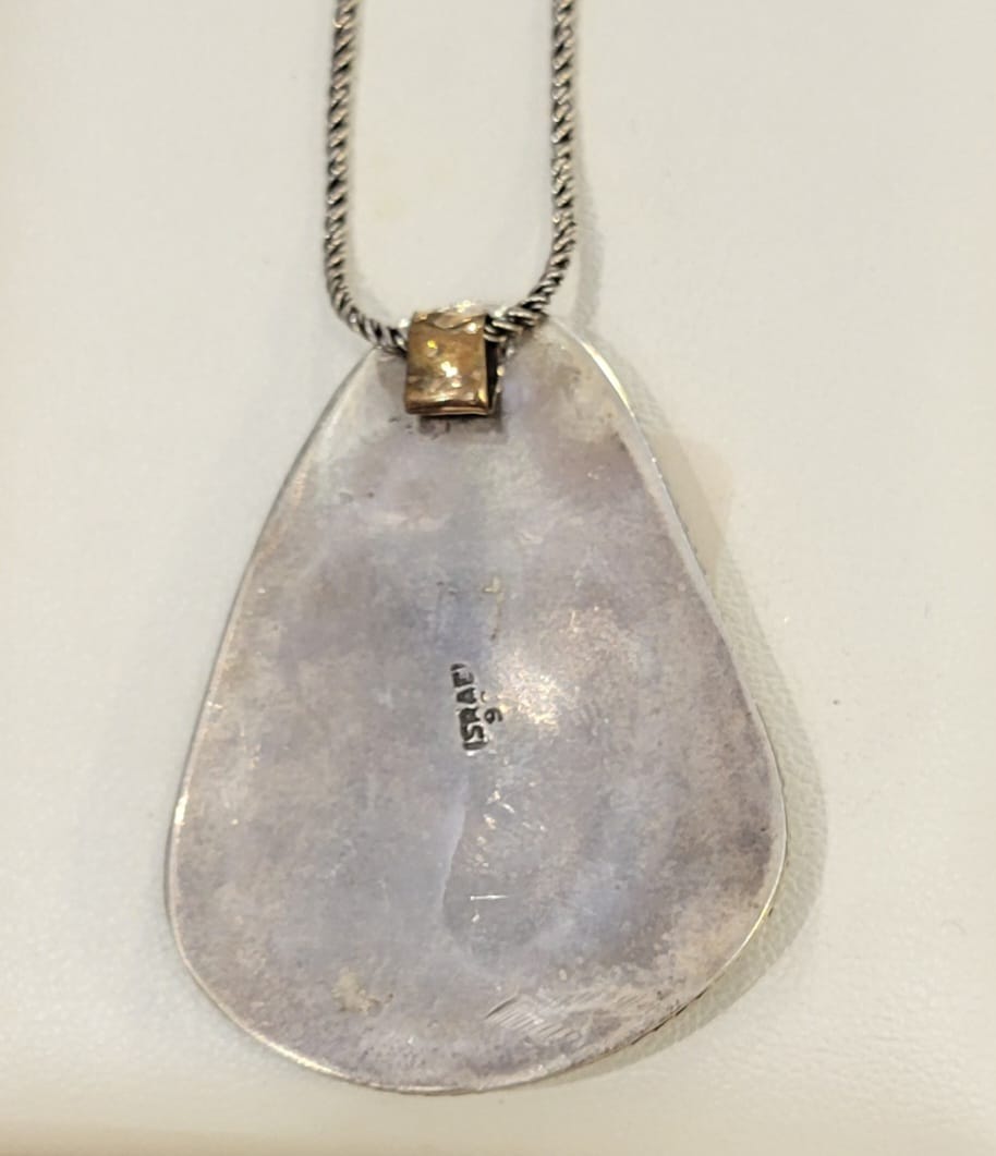 Ancient Elements – Roman Glass Teardrop Necklace