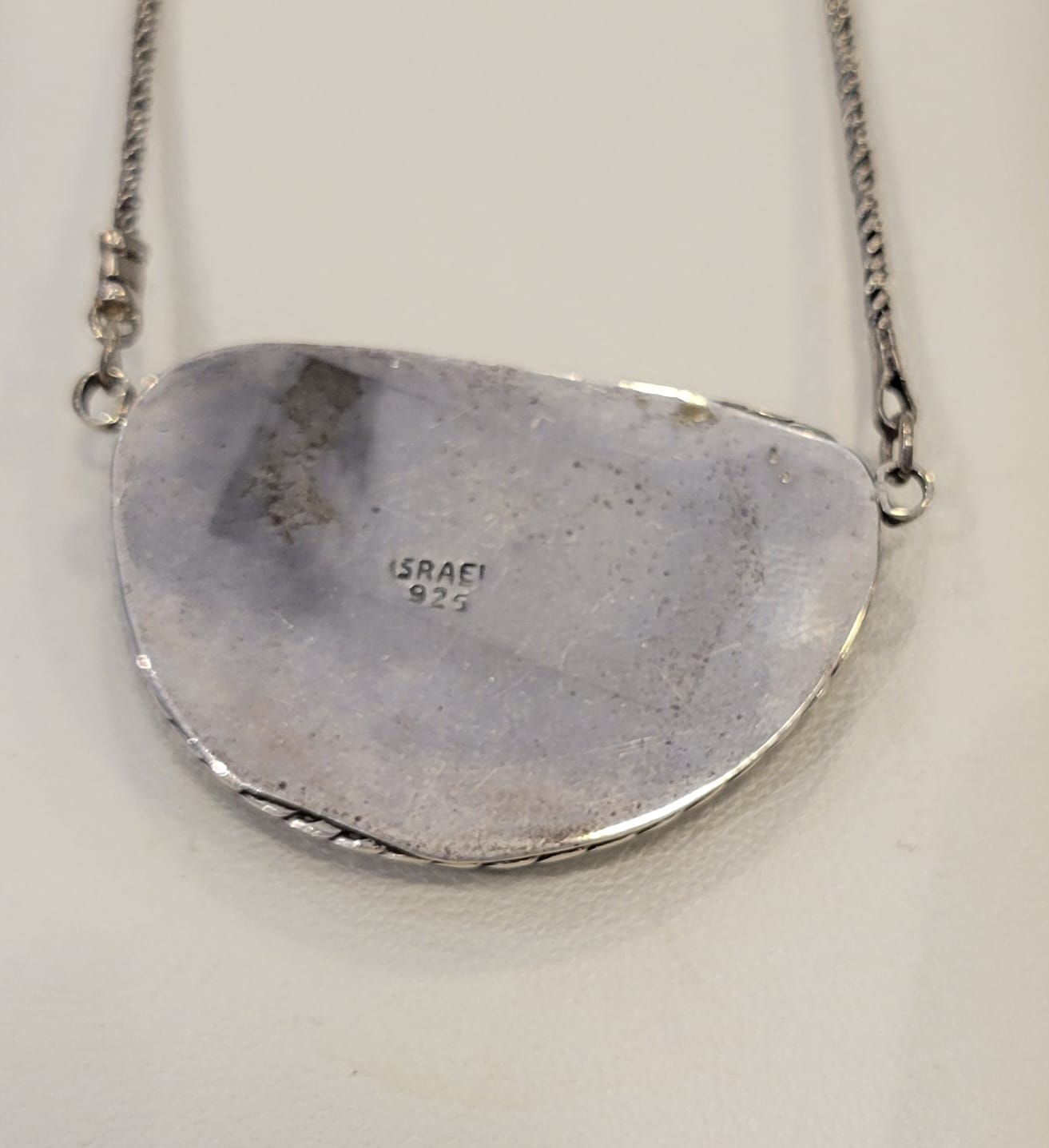 Celestial Horizon Necklace – Sterling Silver & Roman Glass